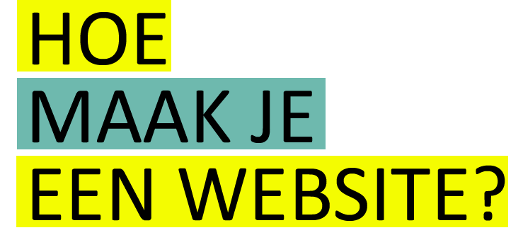 Hoe maak je een website