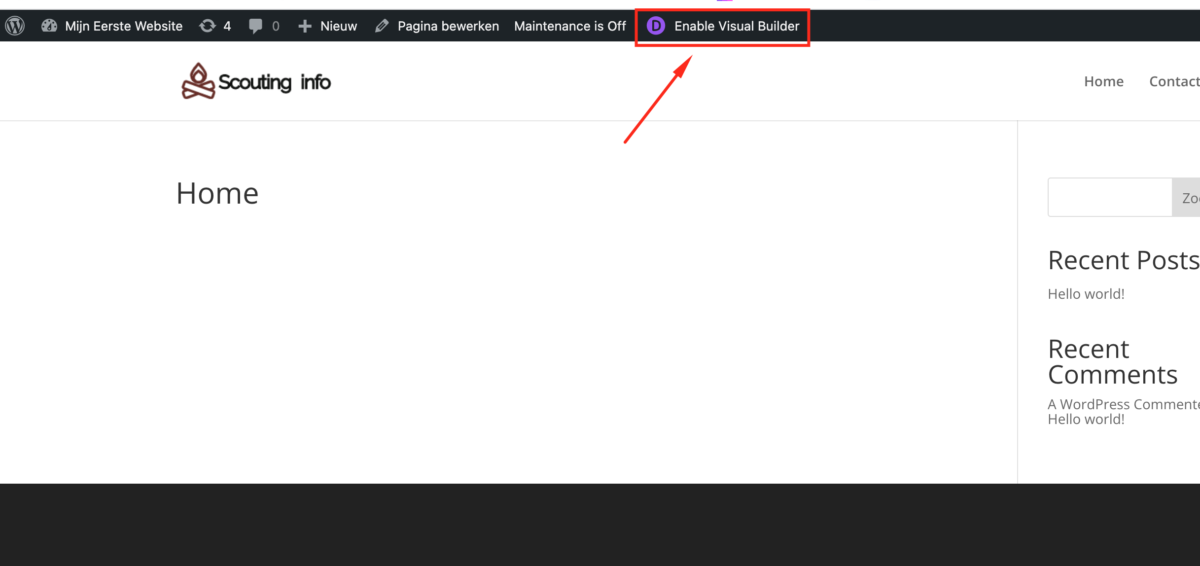 visual-builder-inschakelen